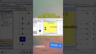 Automatic Screen Switching Mitsubishi HMI GOT2000 #shorts #automationliker #hmi #automatic #plc