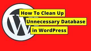 How To Clean Up Unnecessary Database in WordPress