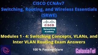 CCNA 2 v7 Modules 1 – 4: Switching Concepts, VLANs, and InterVLAN Routing Exam Answers