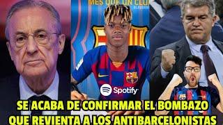 ¡BOMBAZO OFICIAL! ¡¡SE ACABA DE CONFIRMAR LA BOMBA QUE REVIENTA A LOS ANTIBARCELONISTAS!!