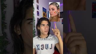 HICE MI BASE DE MAQUILLAJE CON COLORES #tiktok #viral #shorts