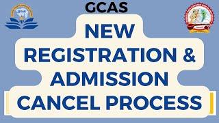 GCAS New Registration & Admission Cancel Process | GCAS Portal 2024 | Bknmu Junagadh #gcas