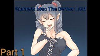 Giantess Game Size Matters 0.5 Version Walkthrough Part 1 Mao the Demon Lord