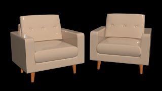 23- 3D ARM CHAIR MODELING  3DS MAX