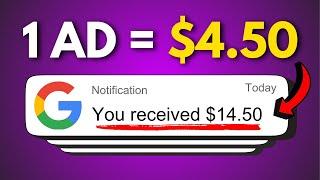 Get Paid $1.45  Watching A Google Ads