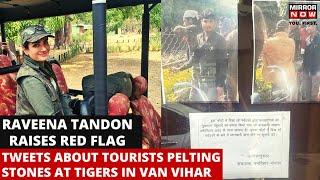 Raveena Tandon Furious | Visitors Pelt Stones at Tigers in Van Vihar, Bhopal | Management Reacts