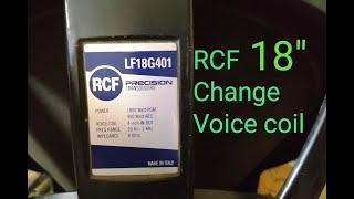 RCF LF18G401 Speaker voice coil change #स्पीकर #subwoofer #midbass