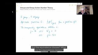 Groups and Group Actions - number theory: Oxford Mathematics 1st Year Student Lecture