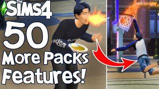 The Sims 4: 50 MORE PACKS FEATURES You Might Not Know!