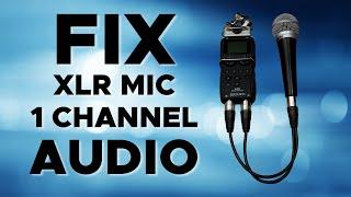 How to record 2 channel mono with XLR Mic and Zoom H5 Handy Recorder