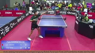 Seru! M. Luki P (Gree One) vs Fatah (Stoni) | Tenis Meja Danrem 061/SK 2023 | 8 Besar Kadet Putra