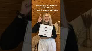 Recreating a Pinterest look with the PURELEI Advent Calendar 2022  #shorts #adventcalendar #purelei