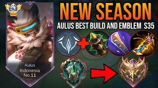 WTF DAMAGE!! TOP GLOBAL 1 AULUS BEST BUILD - BEST BUILD AND EMBLEM AULUS 2024 - NEW GAME PLAY AULUS