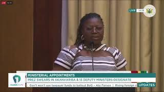 President Mahama Swears in Akanvariba & 13 Deputy Ministers-Designate