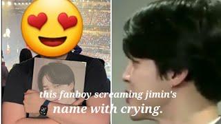 This fanboy screaming jimin's name with crying. #jimin #jimineffect