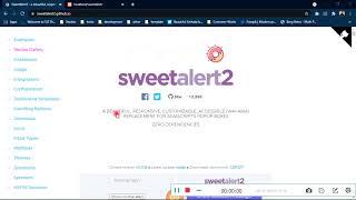 How to Integrate Sweet Alert 2 (sweetalert2) Popup Confirm Box (popup before delete)