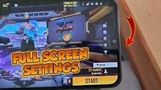 Free Fire Max Full Screen Settings | Free Fire Max Full Notch Screen On Kaise Kare | Tech Nilesh