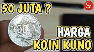 SEGINI HARGANYA | Harga Uang Koin Kuno 50 Rupiah Gambar Burung Cendrawasih 1971