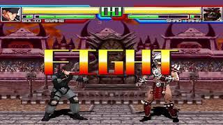 NICK54222 MUGEN: Solid Snake (me) VS Mortal Kombat II Bosses (OMEGAPSYCHO)