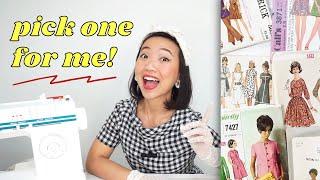 UNBOXING: Vintage Sewing Patterns! + help me pick something to sew for spring 