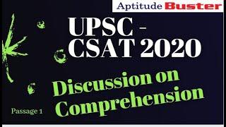 UPSC CSAT 2020 Comprehension Passage 1 (In India, over the last decade or so, labour has been ...)