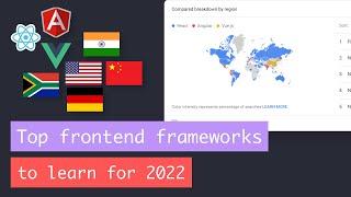 Best frontend frameworks to learn in your part of the world for 2022