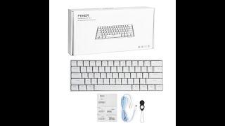 Mini Portable Wireless bluetooth 5 0 Type C Mechanical Keyboard RGB PBT Keycaps Gaming Keyboard Deta