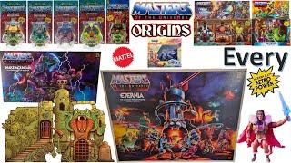 Every MOTU Origins He-Man Masters of the Universe Comparison List  Eternia Mattel Creations