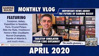 Gaming Rules! VLOG - April 2020 - Changes to the channel & all the games I've played