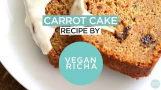 Vegan Carrot Cake with Cinnamon Cashew Frosting - VeganRicha.com