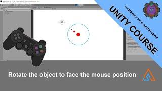 28 Rotate the object to face the mouse position in Unity
