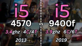 i5 4570 vs i5 9400f Tested in 14 Games (2024) | 1080p