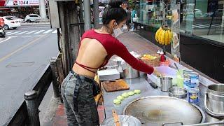 Telur & Pisang! Rotti Lady Paling Populer di Bangkok - makanan jalanan Thailand