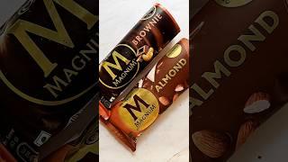 Magnum Brownie icecream and Magnum Almond ice cream #magnum #icecream #chocobar