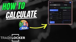 How to Use the Risk Calculator On Trade Locker Platform