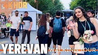 Yerevan City Center & Wine Days Festival: A 4K HDR Walking Tour of Armenia's Vibrant Capital!