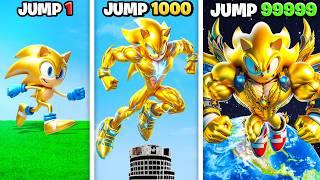 Gold Sonic Upgrades With EVERY JUMP In GTA 5!