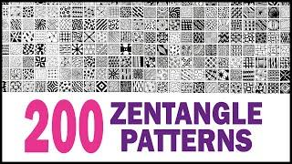 200 zentangle patterns  200 doodle patterns  200 mandala patterns