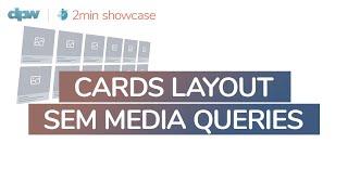 Cards Layout com CSS Grid (Sem Media Queries) em 2min