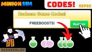 *CODES* FREE BOOSTS | Minion Simulator Roblox