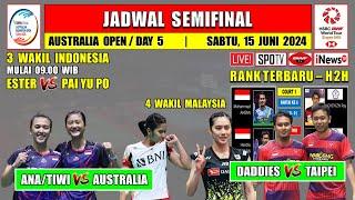 Jadwal Semifinal Australia Open 2024 Hari Ini ~ HENDRA/AHSAN vs TAIPEI ~ 3 Wakil Indonesia