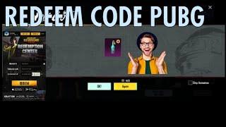NEW REDEEM CODE PUBG || WORKING AND WITH PROOF || TODAY 2024.