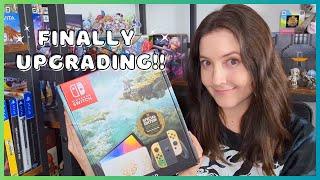 Finally Upgrading from the Lite to OLED Model | Zelda Tears of the Kingdom Switch OLED Unboxing