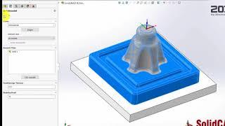 SolidCAM2018 Rohmaterial Option 3D Aufmaß