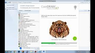 Uninstall CorelDRAW X7