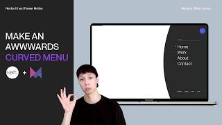Build an Awwwards Curved Menu with Nextjs and Framer Motion