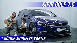 1 GÜNDE SIFIR ARABAYI MODİFİYE ETTİK (GOLF 7.5) | ÜNAL TURAN