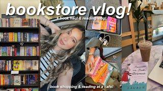 VLOG: a day in my life, book shopping, huge book haul, & reading vlog!