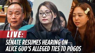 LIVESTREAM: Senate resumes hearing on Alice Guo's alleged links to illegal POGOs | October 8