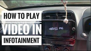 How to play video in kwid infotainment || zebss vlogs